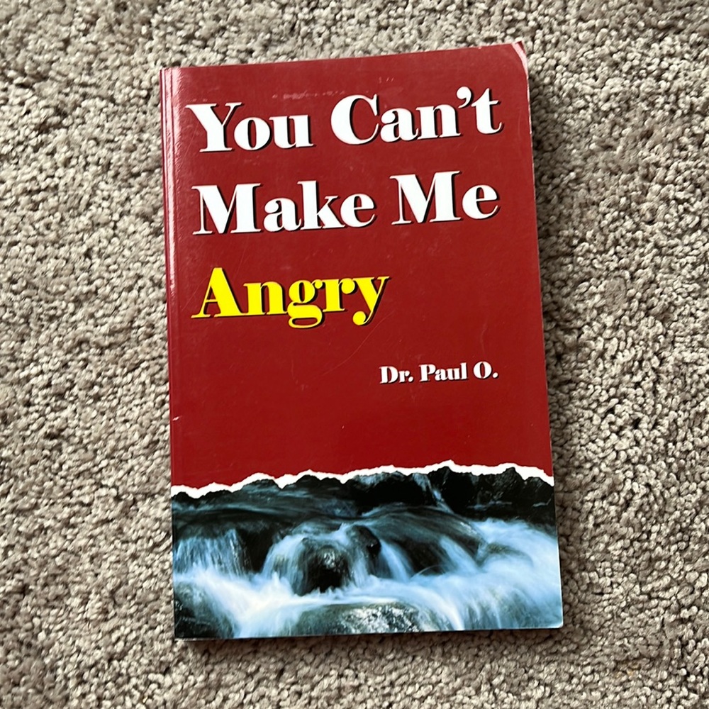 You can’t make me angry book